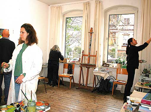 Mal- und Zeichenkurs Kassel - Teilnehmer im Kurs