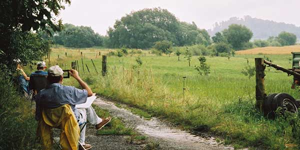 Landschaftsmalkurs Kassel - bei Michael Evers