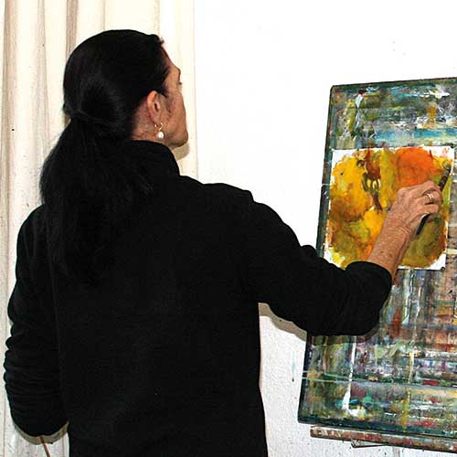 Teilnehmerin im Malkurs Kassel bei Michael Evers