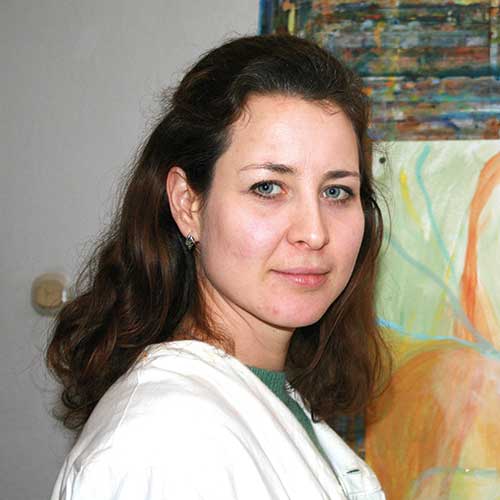 Teilnehmerin im Mal- Zeichenkurs bei Michael Evers, Kassel