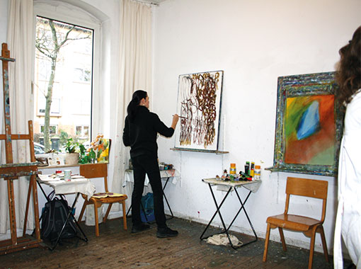 Teilnehmerin im Mal- und Zeichenkurs Kassel Michael Evers