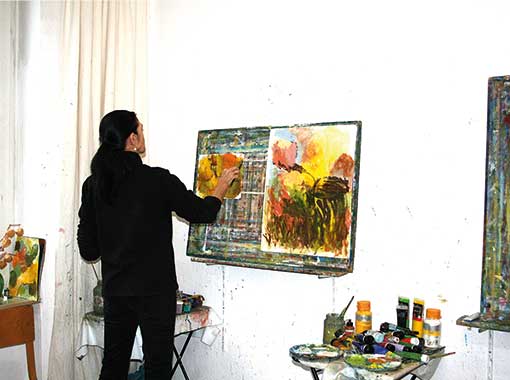 Malkurs Teilnehmerin - Malschule Kassel 